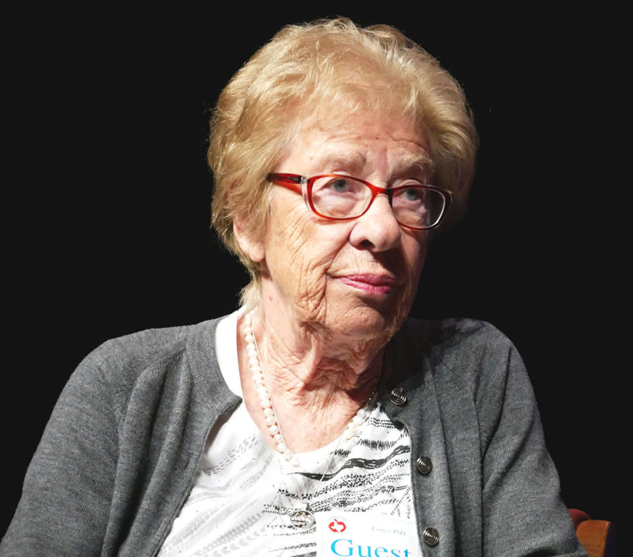 Holocaust survivor Eva Schloss speaks in Westlake PAC, encourages youth to be active