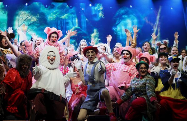 Westlake choir students strike a pose in their showing of Shrek: The Musical Thursday, Feb. 1. 