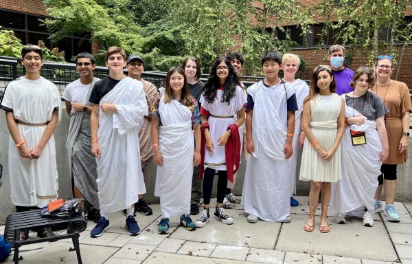 Students attending a Latin competition in Nashville this summer.  