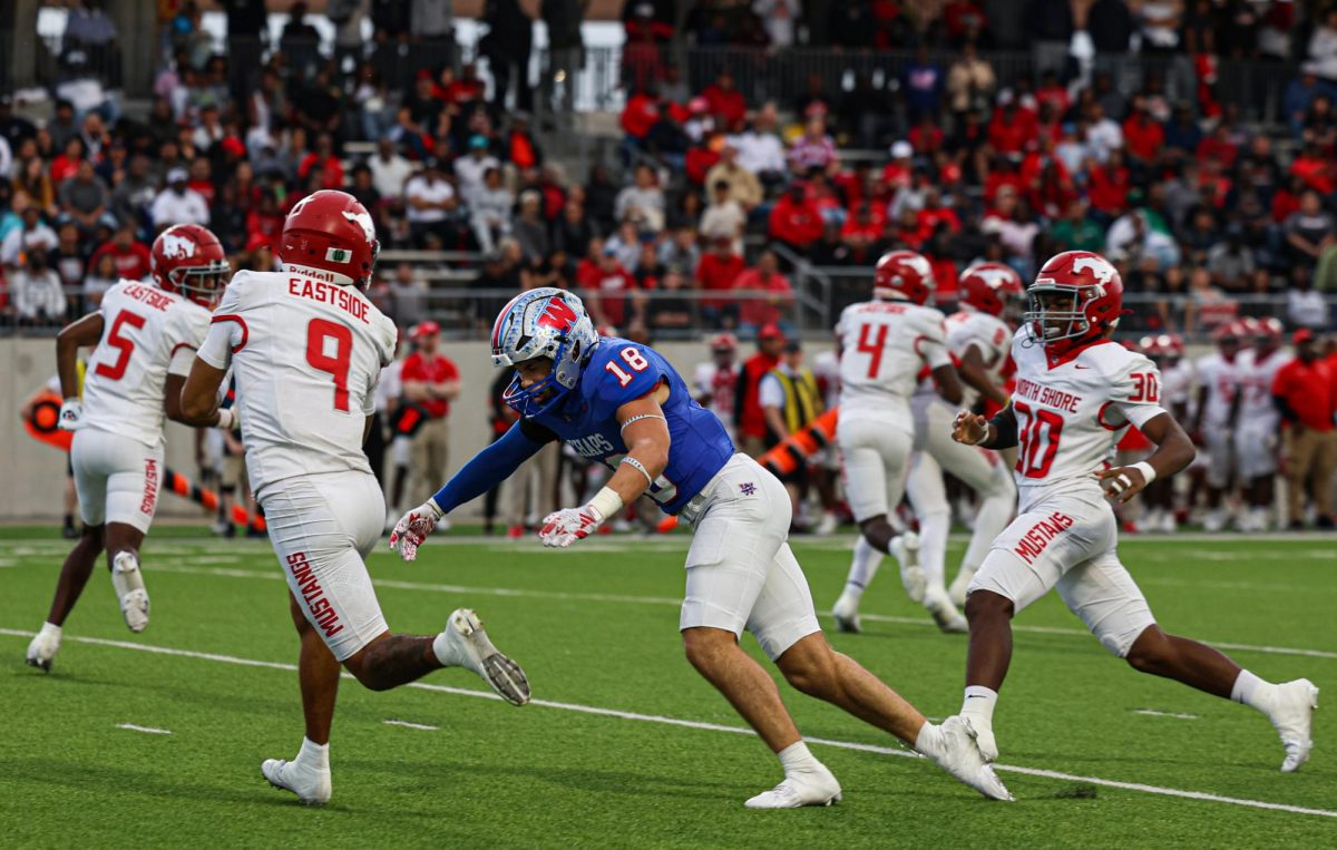 Senior defensive back Josh Rones makes a tackle against North Shore Dec. 14 at Legacy Stadium in Katy. The Chaparral defense held the high-powered Mustangs offense to just 10 points.