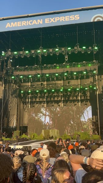 Doechii arrives on stage for her ACL set Oct. 4.