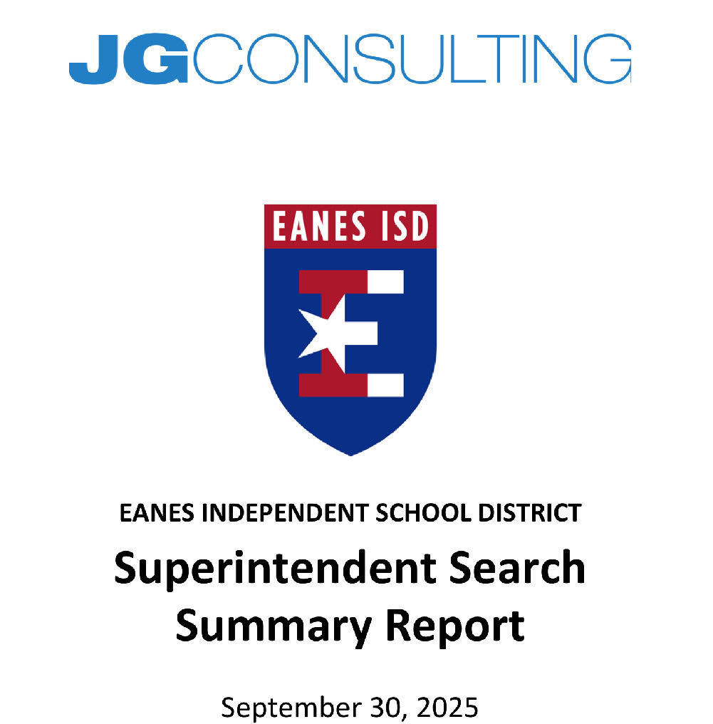 The Board of Trustees has worked closely with JG Consulting and the community on its superintendent search.