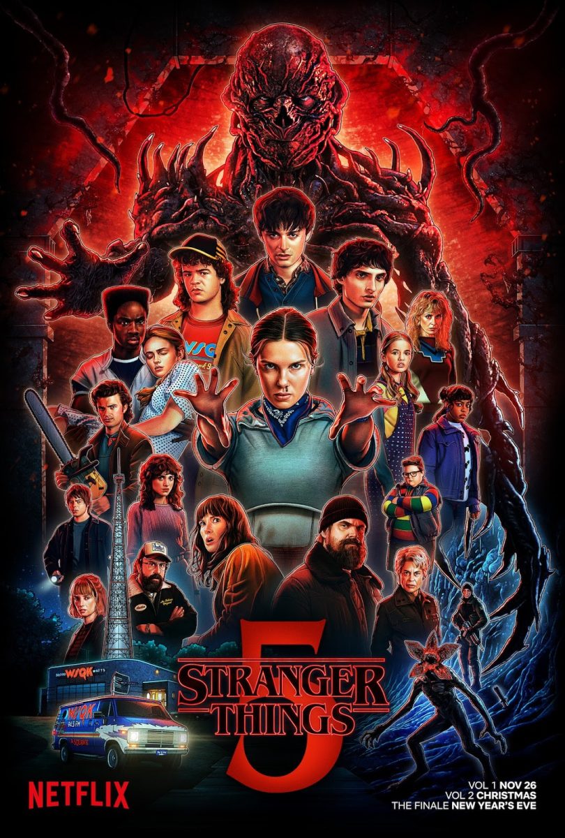 Netflix series cover for Stranger Things season 5 poster. 