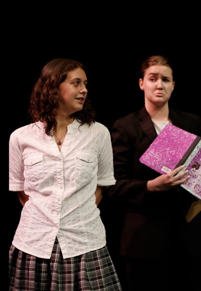 Actors preform at the annual Student Directed One Act Play May 2 at the Westlake Black Box Theatre.